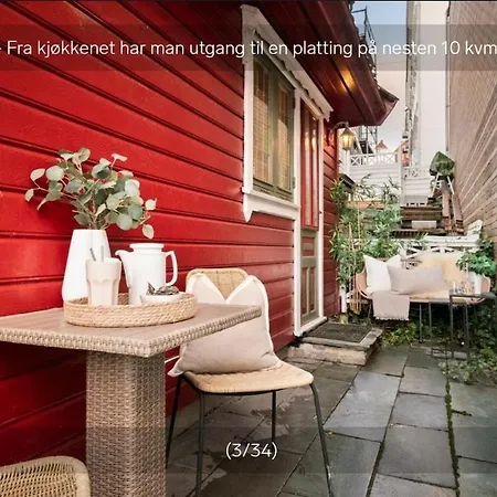 Sentralt,unikt Lite Bergenshus Med Sjel Pa Fine Nostet! * 베르겐